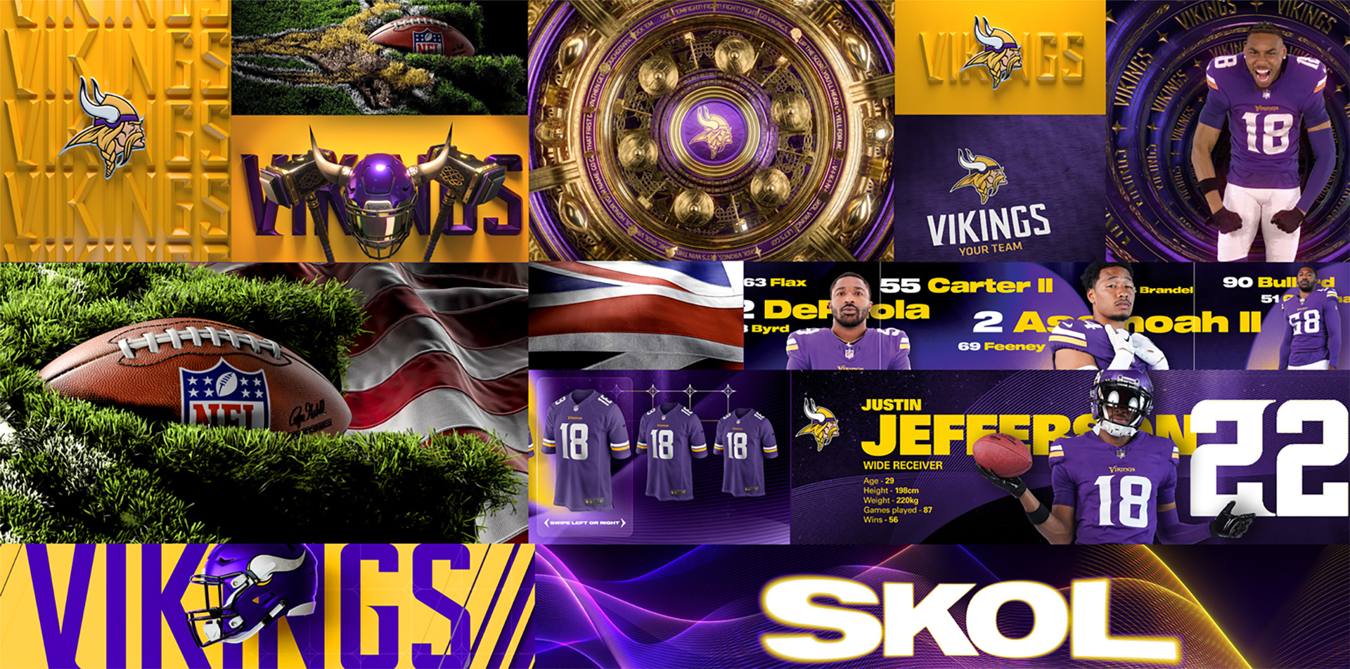 Minnesota Vikings | Outernet takeover montage